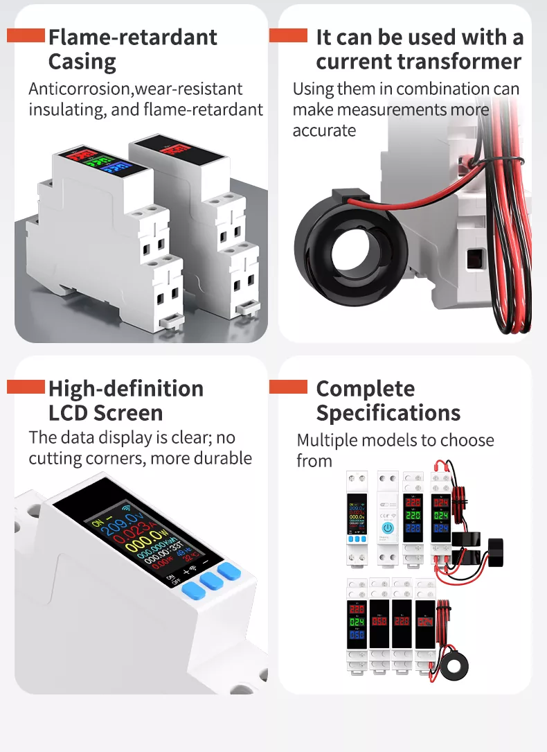 1P Din rail Meter